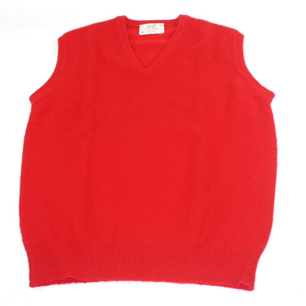 Lord Jeff Sweater Vest V-Neck Lambs Wool USA Made